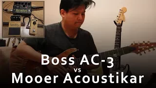 Boss AC-3 vs Mooer Acoustikar - Full comparison video