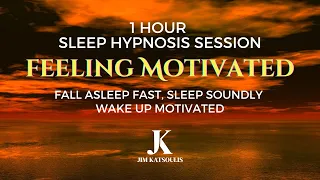 1 Hour Sleep Hypnosis (with music): Fall Asleep Fast & Wake Up Motivated #sleephypnosis