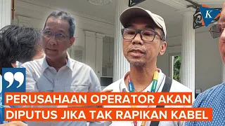 Apjatel Janji ke Heru Budi Rapikan Kabel Fiber Optik yang Semrawut