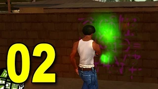 Grand Theft Auto: San Andreas - Part 2 - Tag the Hood (GTA Walkthrough / Gameplay)