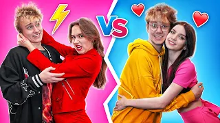 Casal Bom VS Casal Mau Na Escola! Quem Será o Casal Mais Popular na Escola?