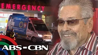 Eddie Garcia nilagyan ng pangsuporta sa leeg matapos maaksidente | TV Patrol