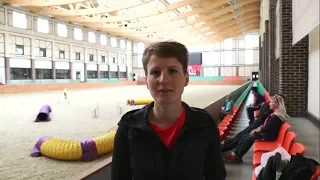 Алина Старцева  о соревнованиях по аджилити в MAXIMA PARK