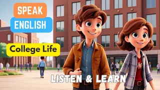 A day in college life | College Students conversation | Listen & Speak English #englishconversation