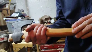 Unboxing new carving axe