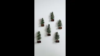 Making Mini Christmas Trees