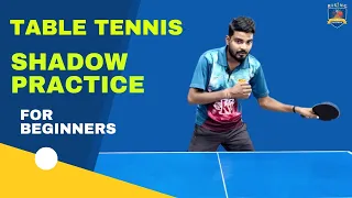 Table tennis shadow practice for beginners | Shadow practice in table tennis @Risingtabletennis