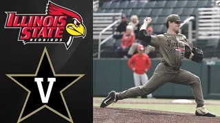 Illinois State vs #1 Vanderbilt Highlights | Doubleheader Game 1 | 2019 College Baseball Highlights