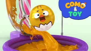 Como | Color paint mixing 2 | Learn colors and words | Cartoon video for kids | Como Kids TV