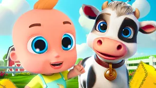 Old Macdonald Had A Farm & Baby Shark Family | Funny 3D Pets Songs - Nursery Rhymes