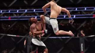 CRAZY Ragdoll Knockouts in EA UFC 2!! Best Knockouts Compilation in UFC 2!!