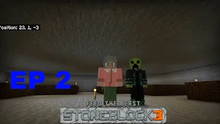 Playing Bedrock Minecraft FTB Stoneblock3 With  @JCaskey12  EP2 (updated!!)