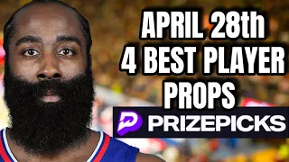 NBA PRIZEPICKS TODAY | SUNDAY | 04/28/2024 | 4 BEST PLAYER PROPS