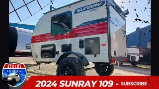 Experience Freedom in the 2024 Red and White Sunray 109 by @sunsetparkrv6370