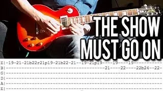 Queen - The Show Must Go On SOLO Guitar Lesson (With Tabs)