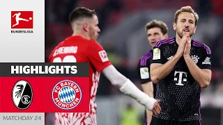 Freiburg Dent Munich’s title hopes | SC Freiburg - FC Bayern München | Highlights | MD 24 Buli 23/24