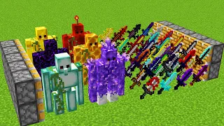 All Minecraft golem and FULL New Sword combined!