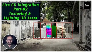 LIVE CG INTEGRATION | PART - 2 | TEXTURING AND LIGHTING 3D ASSET | VFX VIBE