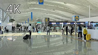 Korea Walking Tour : Incheon International Airport Terminal 2 - 4k HDR