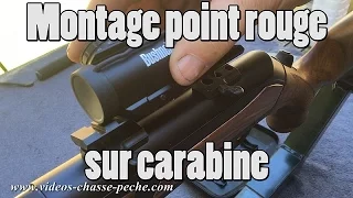 Montage point rouge sur carabine - Tutoriel