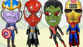 Marvel's Avengers mask superhero collection || Spider-Man, Iron-Man, Batman, Hulk, Thor, Thanos