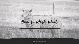 How to Wash Raw Wool Fleece