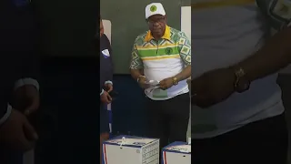 Former South African President Jacob Zuma Votes in National Elections