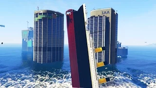 TITANIC IN A TSUNAMI MOD! (GTA 5 Funny Moments)