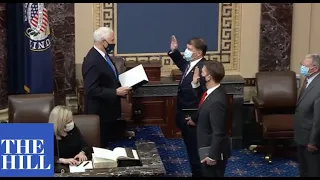 JUST IN: Senators-elect sworn in by Vice President Mike Pence