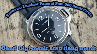 Servis Jam tangan Panerai luminor Restorasi Luminor Panerai Pam 000 Best Clone // Super Clone