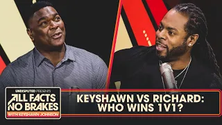 Richard Sherman vs. Keyshawn Johnson: Who wins 1v1 in their prime? | All Facts No Brakes