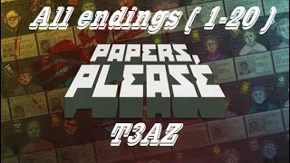 Papers, Please - All endings ( 1-20 )