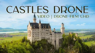 Castles Drone Video | Drone Film Uhd | Relaxing Scenery | Calming Music | Aerial Nature Footage