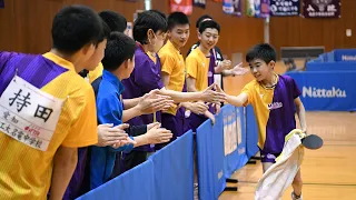 第54回全国中学校卓球大会ハイライト Day3｜男子団体戦 決勝 愛工大名電中 対 野田学園中