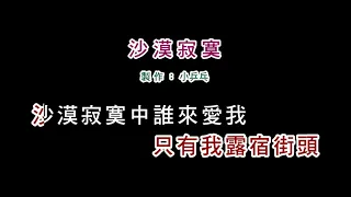 (演唱版)李翊君-沙漠寂寞(DIY卡拉OK字幕)