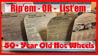 50+ Year Old HOT WHEELS - Rip'em or List'em!