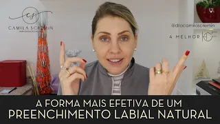 A forma mais efetiva de um preenchimento labial natural