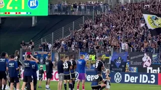 Saarbrücken Fans beim Pokalsieg gegen Karlsruhe I Saarbrücken - Karlsruhe 2:1 I 11.08.2023