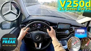 2023 Mercedes Benz V 250 d 4MATIC Kompakt 190 PS TOP SPEED AUTOBAHN DRIVE POV
