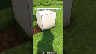 👀 Eye Scanner Door in Minecraft! #shorts