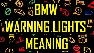 BMW Warning Lights Meaning