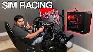 Racing Simulator Demo! (Mike tries it for the first time)