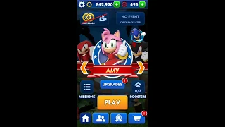 Unlocked all characters in Sonic Dash