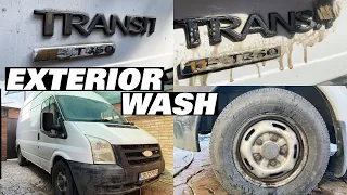 Ford Transit Deep Cleaning a Dirty Work Bus | Exterior Car Detailing | ASMR Satisfying Auto Detail