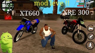 Tutorial: como baixar e instalar mod moto xre 300 e XT 660 no gta sa lite android