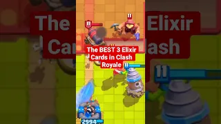 TOP 3: BEST 3 Elixir Cards in Clash Royale