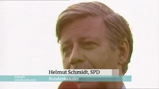 Bundestagswahl 1980: Helmut Schmidt und Franz Josef Strauß auf Wahlkampf im Ruhrgebiet