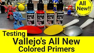 Testing All New Colored Primers From Vallejo