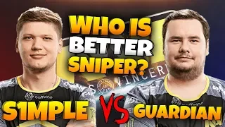 CS:GO s1mple vs GuardiaN - Who is better with AWP?