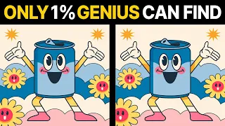 Only 1% genius can find🔥 brain game quiz ! 【Spot the Difference】